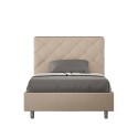 French upholstered double bed 140x200 modern storage Priya F Sale