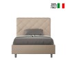 French upholstered double bed 140x200 modern storage Priya F Offers