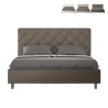 Priya M1 modern upholstered container bed 160x200 Measures