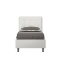 Single bed 80x190 with upholstered headboard cushion Annalisa S Sale