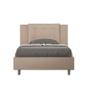 French queen-size bed 120x190 upholstered Annalisa P Model