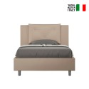 French 120x190 upholstered container bed Appia P Offers