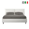 Queen Storage Bed 160x190 with Cushioned Headboard Antea M Offers