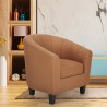 Seashell Soft leatherette living room office design armchair On Sale