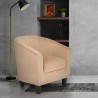 Velvet armchair modern design living room office Seashell Lux On Sale