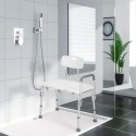 Elderly disabled bath shower bench chair with backrest Holly Choice Of