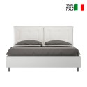Double storage bed 160x190cm wood cushions Egos Annalisa Cost