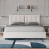 Double storage bed 160x190cm wood cushions Egos Annalisa Price