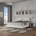 Storage double bed 160x190cm Egos Appia wooden cushions Discounts