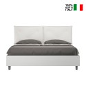 Storage double bed 160x190cm Egos Appia wooden cushions Offers