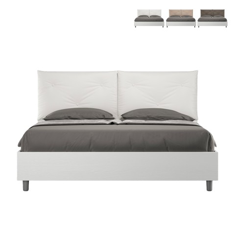 Storage double bed 160x190cm Egos Appia wooden cushions Promotion