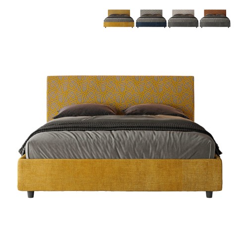 Arla Norris Era double fabric bed 160x190 modern storage box Promotion