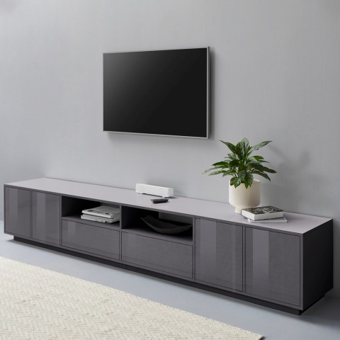 Living room TV stand modern design 260cm Breid Report