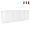 Sideboard kitchen cabinet 220cm buffet white modern Lonja On Sale