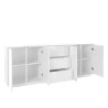 Sideboard kitchen cabinet 220cm buffet white modern Lonja Discounts