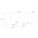 Kitchen sideboard 220cm modern design living room cabinet Lonja Report Model