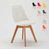 Goblet nordica dining chair with cushion scandinavian design for cafès Measures