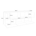 Sideboard living room cabinet 200cm kitchen design white Lopar Wood Bulk Discounts