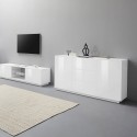 Sideboard living room kitchen cabinet 180cm modern design white Ceila Catalog