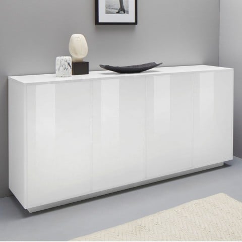 Sideboard living room kitchen cabinet 180cm modern design white Ceila Promotion