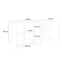180cm living room sideboard white Ceila Wood design kitchen unit Choice Of