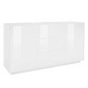 Modern sideboard 160cm living room kitchen buffet white Carat Offers