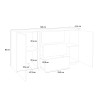 Modern design sideboard living room cabinet 160cm buffet Carat Report Model