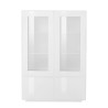 High sideboard with display case 100cm living room modern design white Syfe Sale
