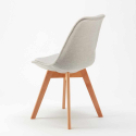 Tulipan nordica plus dining design chair fabric seat scandinavian living room Sale