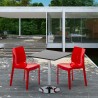 Mojito Set Made of a 70x70cm Black Square Table and 2 Colourful Ice Chairs Characteristics