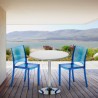 Spectre Set Made of a 70x70cm White Round Table and 2 Colourful Transparent B-Side Chairs Catalog
