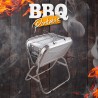 Portable folding case barbecue charcoal grill Beech Sale