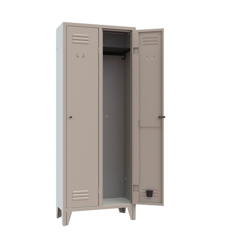 Changing room metal locker 2 places office gym Stylo Promotion