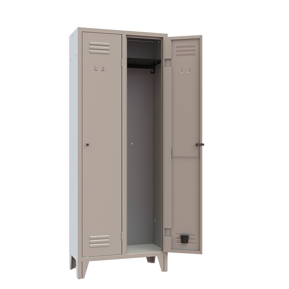 2-Door Metal Locker for Office or Gym Stylo