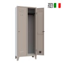 Changing room metal locker 2 places office gym Stylo On Sale
