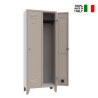 Changing room metal locker 2 places office gym Stylo On Sale