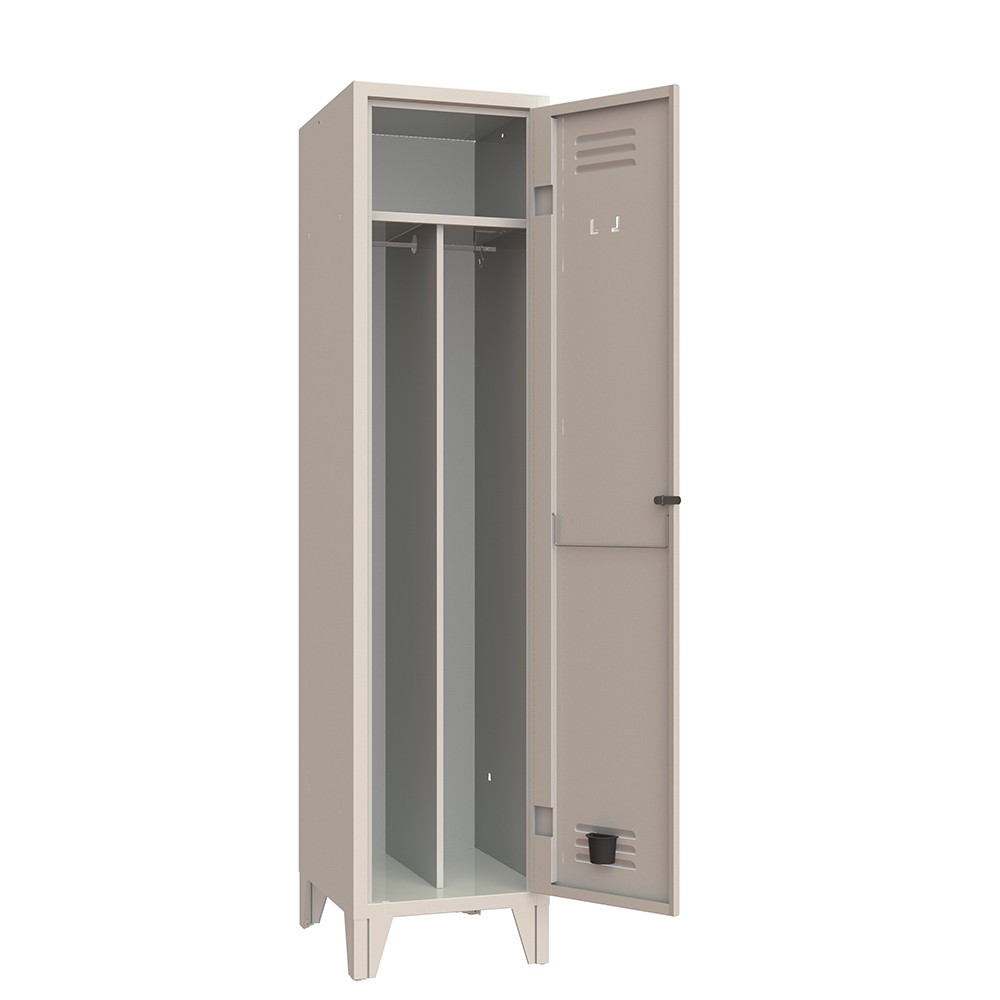 Single Compartment Metal Locker, Clean and Dirty Separation, Fade