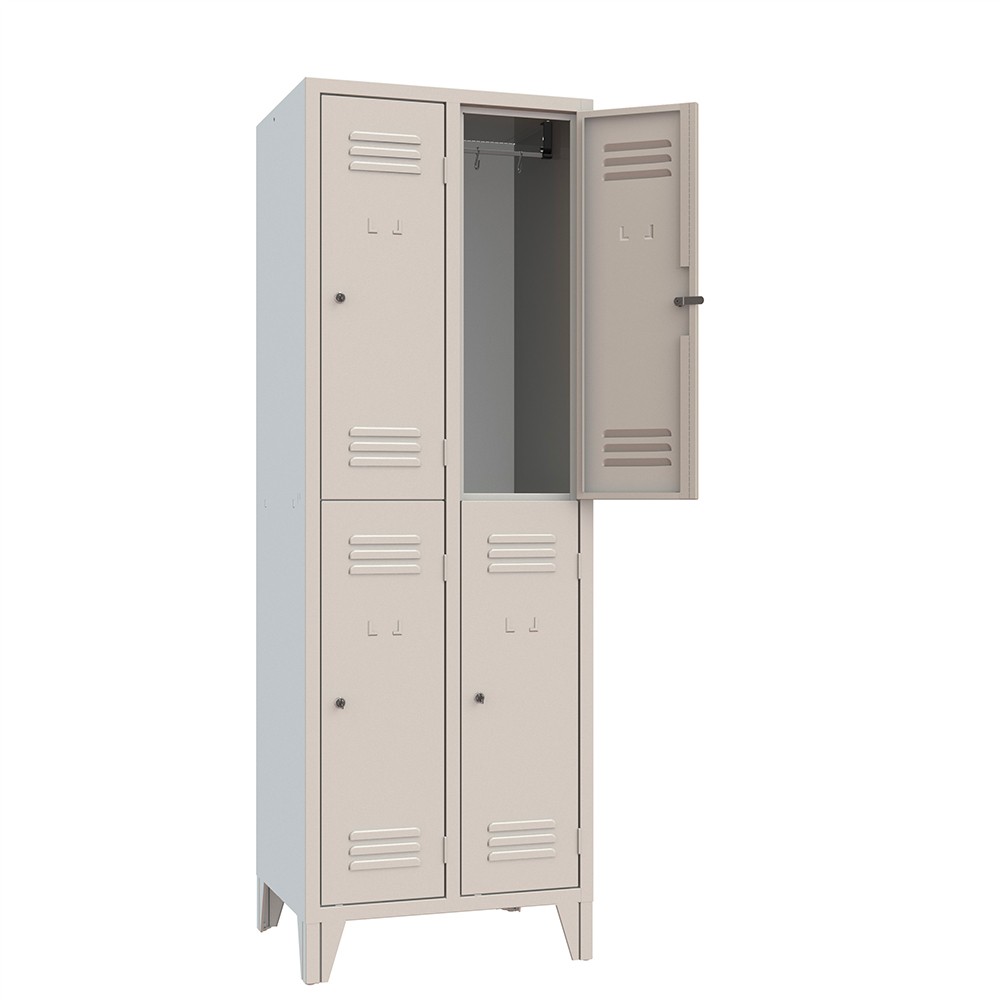 Loch Metal Locker Room Cabinet with 4 Compartments