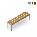 Gymnasium changing bench 4 places 150x37x43cm school swimming pool Sit M Offers