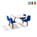 Monobloc table 4 chairs canteen company office school Four Offers