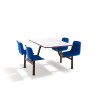 Monobloc table 4 chairs canteen company office school Four Sale