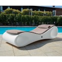 Water-repellent cushion modern sun lounger Slice LYXO On Sale