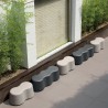 3-seater bench outdoor modern design bar restaurant garden Peanuts 3 Cheap