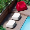 Outdoor polyethylene pouf in modern design garden bar Sugar Cheap