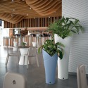 Tall outdoor planter bar restaurant modern design Assia 