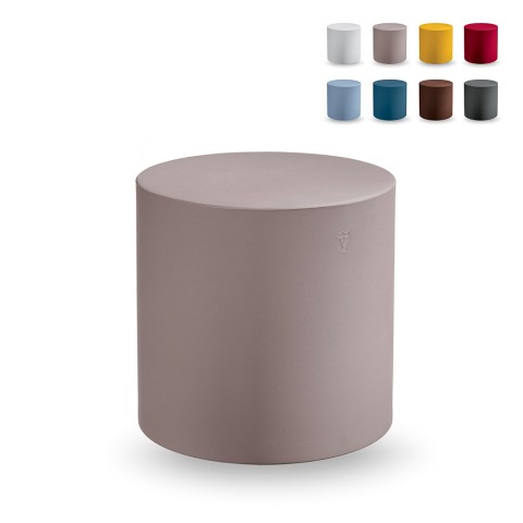 Low round table 45cm pouf for outdoor garden Cosmos Home Fitting