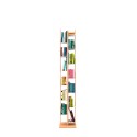 Vertical column bookcase h150cm wood 10 shelves Zia Veronica MH Characteristics