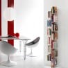Vertical wall-mounted wooden bookcase h150cm 10 shelves Zia Veronica WMH Offers