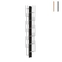 Vertical wall-mounted bookcase h195cm in wood 13 shelves Zia Veronica WH On Sale