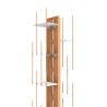 Vertical suspended wooden bookcase h105cm 7 shelves Zia Veronica SF Characteristics